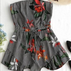 New strapless romper